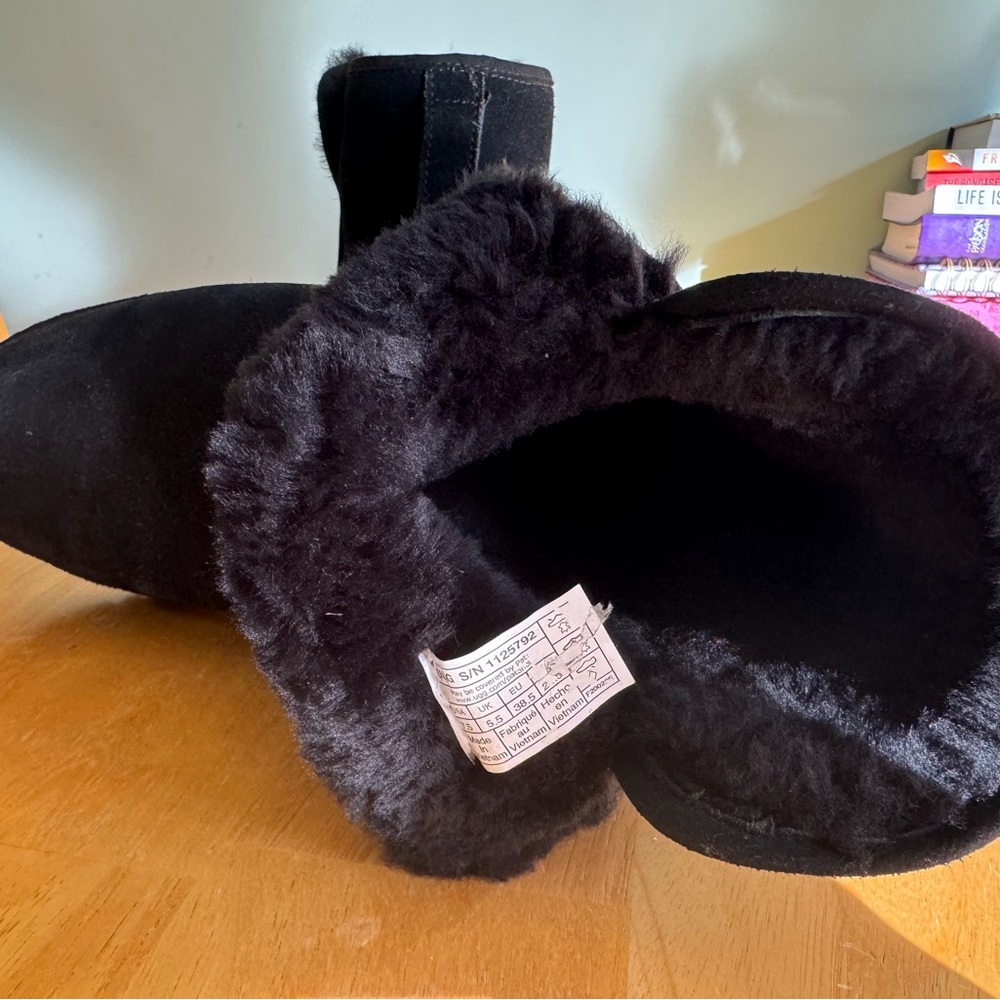 UGG Black Shearling Lined Footwear